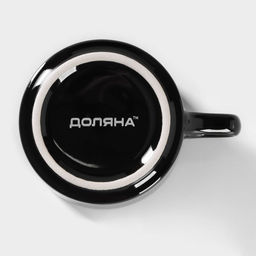 Кружка Доляна Coffee break, 150 мл, керамика, чёрная