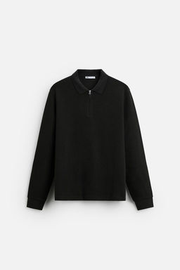 ZIP COLLAR POLO SHIRT - Zara фото 7
