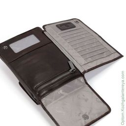 Мужская кожаная сумка-портмоне 2019949А К215 Кофе - Dff фото 5