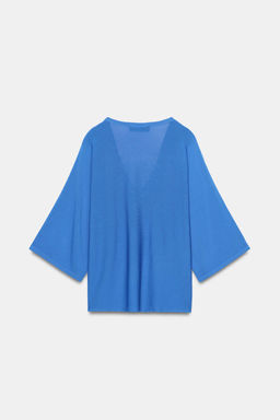 TOP PUNTO FLUIDO ESCOTE PICO / Azul?n