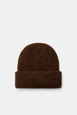 GORRO BEANIE PUNTO VUELTA / Marr?n - Zara фото 2