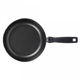 "Azure" Сковорода с антипригарным покрытием д26см "Сатин", h4,5см, s2мм, съемная бакелитовая ручка, синий (Россия)