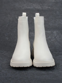 01-80158-G75-2 MILK Ботинки демисезонные женские (натуральная кожа, байка)