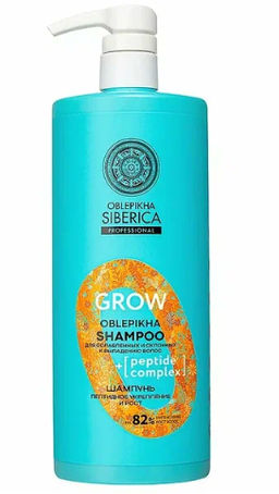 "NS" OBLEPIKHA Prof./Grow/ Шампунь"Пептидное укрепление и рост" ослабл.и склон.к выпадению вол.400мл