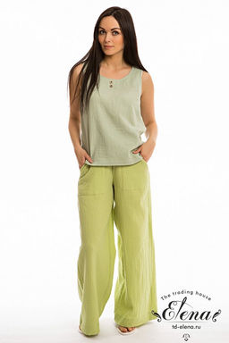 Брюки М323015а Фисташковый - Елена фото 9
