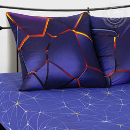 Постельное белье Мерцание (поплин DE LUXE) Евро/Пододеяльник: 1 шт. - 215*200; Простыня: 1 шт. - 215*240; Наволочка: 2 шт. - 70*70; DE LUXE - Артпостель фото 3