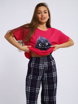 Пижама женская 1-242 (фуксия) - Новое кимоно фото 5