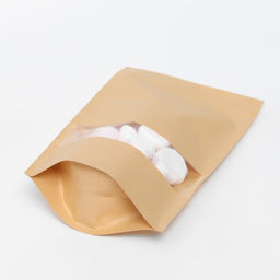 Цена за 50 шт. Пакет Zip - lock Крафт с прямоугольным окном 18?30 см - UPAK LAND фото 4