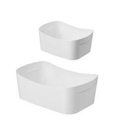 Набор: Корзинка универсальная Poplar 1,6л + 2,7л (светло-серый)