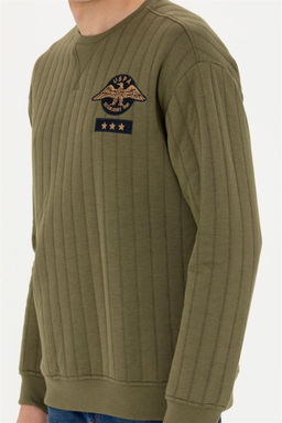 Мужской свитшот цвета хаки - U.s. polo assn фото 6