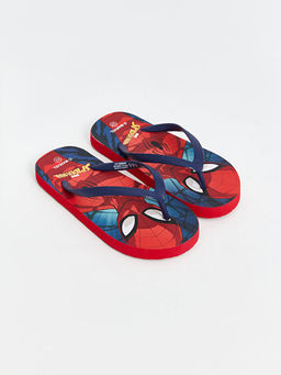 Spiderman Bask?l? Erkek ?ocuk Plaj Terli?i