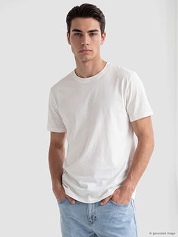Slim Fit %100 Pamuk Basic Ti??rt