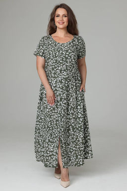 Платье штапель 6131/07/Хаки - Rise фото 5