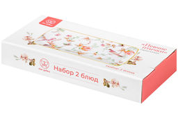 Набор 2 блюд 25*11,5*1,5 см Певчие птички NEW BONE CHINA, фарфор - Elan gallery фото 10