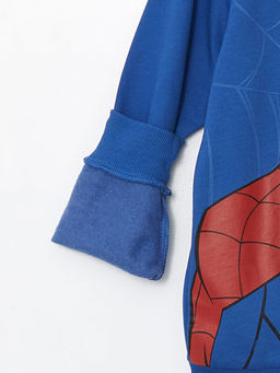 Bisiklet Yaka Uzun Kollu Spiderman Bask?l? Erkek ?ocuk Sweatshirt - Waikiki фото 2