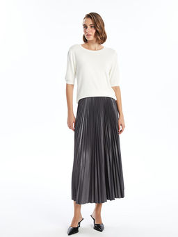 Dar Fit Kad?n Pileli Etek