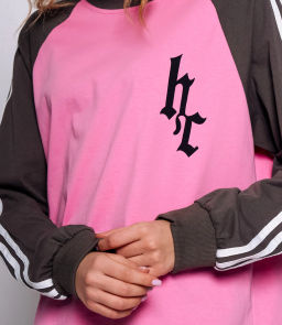 Лонгслив #КТ801 (13), розовый