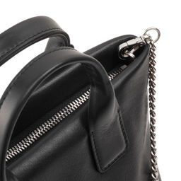 Итальянская миниатюрная женская сумочка DuDu Bags серии Ibiza | черно-розовый - Dudubags фото 4