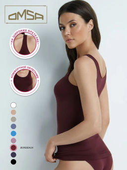 181DD(481) Omsa Майка на широких бретелях (микрофибра)  фото 38