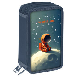 Пенал 3 отд. 190*110мм, ArtSpace "On the moon" (ПТ12_O110001) ткань