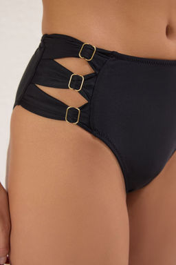 Trendyolmilla Siyah Yuksek Bel Aksesuarl? Regular Bikini Alt? TBESS25BA00029  фото 3