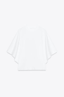 CAPE SLEEVE T-SHIRT - Zara фото 4