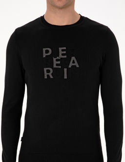 Siyah Slim Fit Bisiklet Yaka Triko Kazak - Pierre cardin фото 6