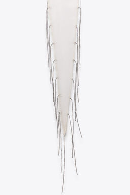 BEADED FRINGE SCARF - Zara фото 3