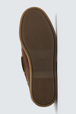 LEATHER DECK SHOES - Zara фото 7