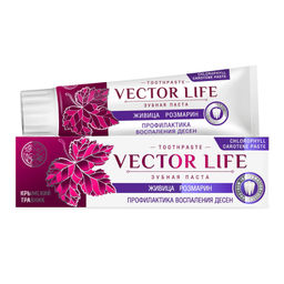 VECTOR LIFE Зубная паста "Профилактика воспаления десен" с живицей и розмарином