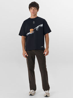 Футболка мужская черная с надписью Еду к теще на блины - Mark formelle фото 3