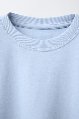 CAMISETA BOXY HEAVY WEIGHT / Azul claro - Zara фото 3