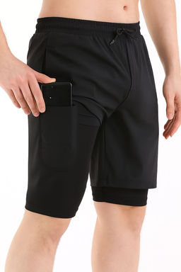 TRENDYOL MAN Siyah Running H?zl? Kuruma Micropoly Antrenman Fitness Taytl? Outdoor Sort TMNSS25SR00060 - Trendyolmilla фото 5