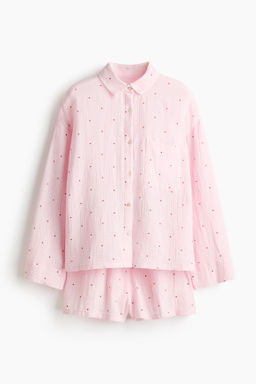 Camisa y pantal?n corto de pijama - H&m фото 11