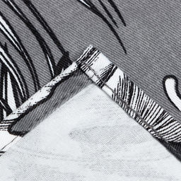 Шторы для кухни с подхватами Этель Palm leaves, 149×180 см, комплект - 2 шт.