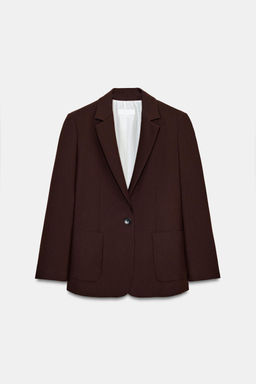 BLAZER RECTA HOMBRERAS / Marr?n claro - Zara фото 9