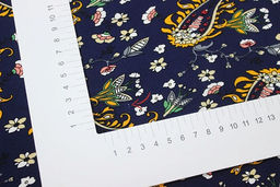 Штапель Джалия цв.чернильно-синий, ш.1.45м, вискоза-100%, 100гр/м.кв - Купава фото 7