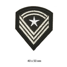 Термоаппликации вышитые арт.TBY.S09 Армия 5 10 шт 4х5 см