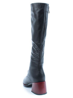 02-BA100-1 BLACK Сапоги зимние женские (натуральная кожа, натуральный мех)