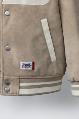 BOMBER EFECTO ANTE TEXTO / Piedra - Zara фото 6