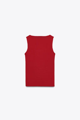 WIDE STRAP POLYAMIDE VEST TOP - Zara фото 16