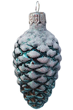 (цена за 3 шт) Елочное украшение Шишка в снегу Ф2-90/151 - Коломеев фото 2