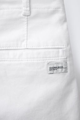 BASIC SLIM FIT CHINO BERMUDA SHORTS - Zara фото 4