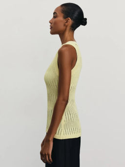 Майка ажурной вязки из вискозы / Zarina  фото 4