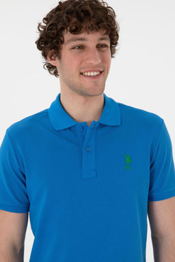 Erkek Slim Fit Polo Yaka Kobalt Basic Ti__rt Sepette S_rpriz _ndirim - U.s. polo assn фото 2