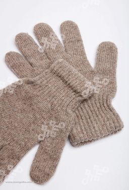 Перчатки взрослые из 100% монгольской шерсти (арт. 04185) - Тод оймс ххк фото 3