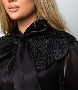 Блуза #КТ971, чёрный - Dommod фото 5