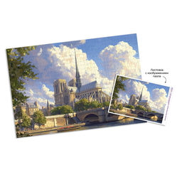 ФРЕЯ Пазл 1500 элемент. PZL-1500/43 Нотр-Дам над Сеной