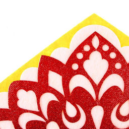 Ободок кокошник «Варвара-краса» из фетра, с блёстками