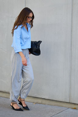 Рубашка оверсайз в полоску хлопковая